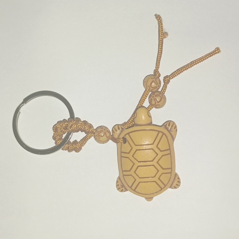 Turtle Wooden Keychain